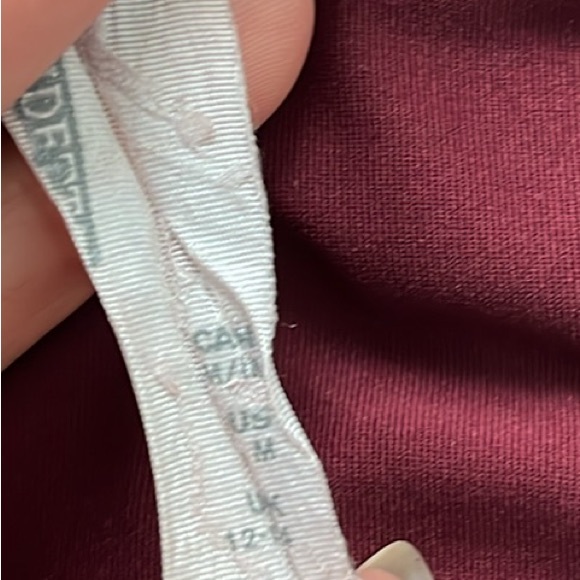 Burgundy Active Crop Top - Picture 4 of 4